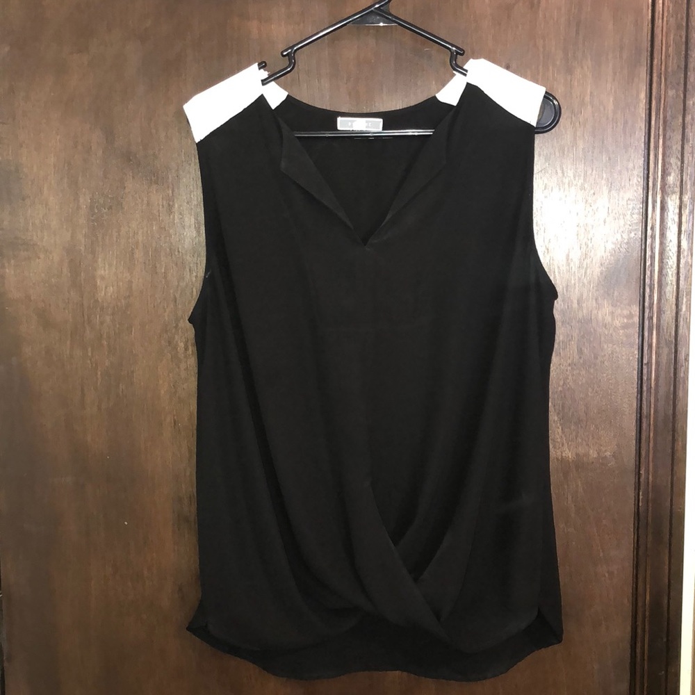 B&W dressy tank